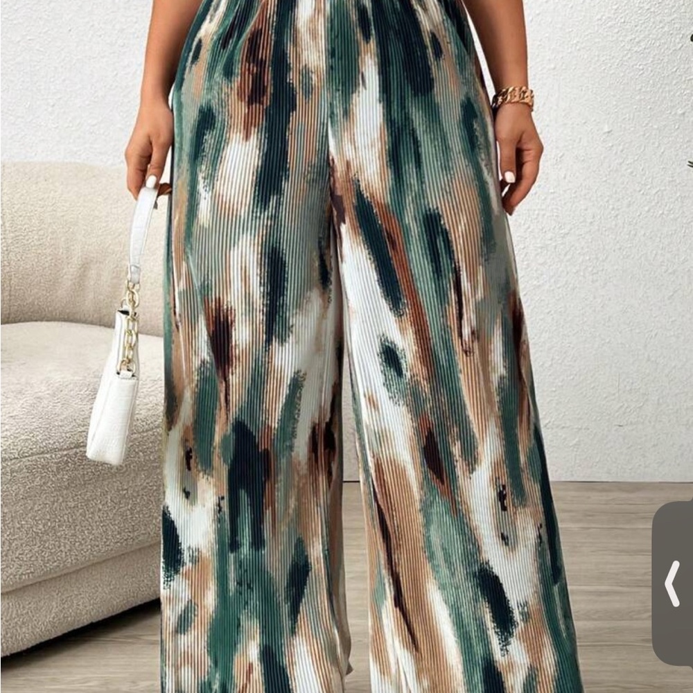 SHEIN Multicolor Wide-Leg Pants